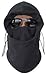 Leegoal Multifunction Fleece Double Layers Warmer Balaclava Ski Sport Face Mask,Black
