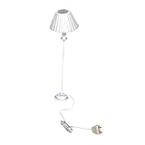 9-12V Shell Shade Miniature Floor Lamp Light for 1:12 Dollhouse Miniature by Generic