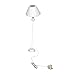 9-12V Shell Shade Miniature Floor Lamp Light for 1:12 Dollhouse Miniature by Generic