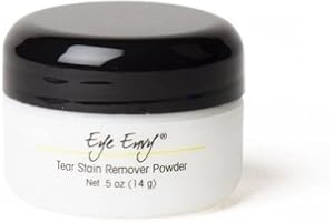 Eye Envy Tear Stain Remover Powder for Dogs and Cats. 100% Natural, Safe. Apply Around Eyes. Absorbs and Repels Tears. Keeps 