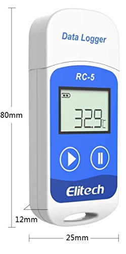 1 Elitech+Temperature+Recorder+Water+Resistant+Thermometer