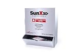 Sunx30+ Sunscreen Lotion Packets 100-Count Dispenser Box