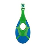 Baby/Toddler Small Teether Toothbrushes 4-Pack, Oral Hygiene, Blue and Green