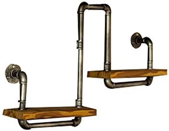 レトロ錬鉄水道管 オンザウォールディスプレイシェルフラックオンザウォール本棚フラワーラック鉢植えラック レトロ錬鉄水道管 オンザウォールディスプレイシェルフラックオンザウォール本棚フラワーラック鉢植えラック