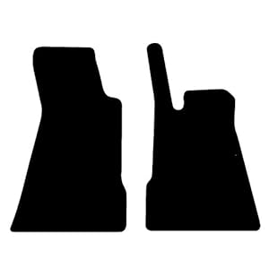 Carsio Op maat gemaakte zwarte automatten voor Smart Roadster 2003-2006 – 4-delige set met 1 bevestigingsgat