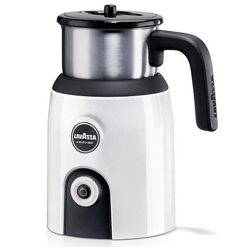 Lavazza A Modo Mio Milk Up Frother, Stainless Steel Container, White