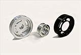 OBX Silver Overdrive Power Pulley Kit 00-05 Toyota Celica GT-S and 03-06 Toyota Matrix XRS 2ZZ-GE ONLY 3Pcs