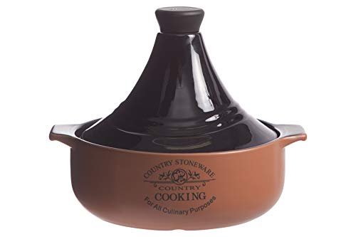 Cosy-Trendy-Country-Cooking-5569492-Tagine-D25-30-x-H24-cm-Stoneware-BlackTerracotta