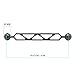 4 x 8”/20.5cm CamDive Double 1”Ball Arm, Aluminum Alloy Medium Length Arm, Joint Underwater Strobe/Video Arm for Underwater 1”Ball Joint Arm Strobe and Lighting Systems