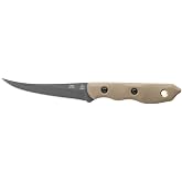TOPS Knives Tick Full Tang Fixed Blade- Tungsten Cerakote Blade Finish- Black Kydex w/Clip