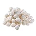 JiaUfmi 50 Pcs Wool Felt Balls 20mm Wool Beads Fluffy Pom Poms Ball Decoration for DIY Craft Christmas Decor Making, Beige