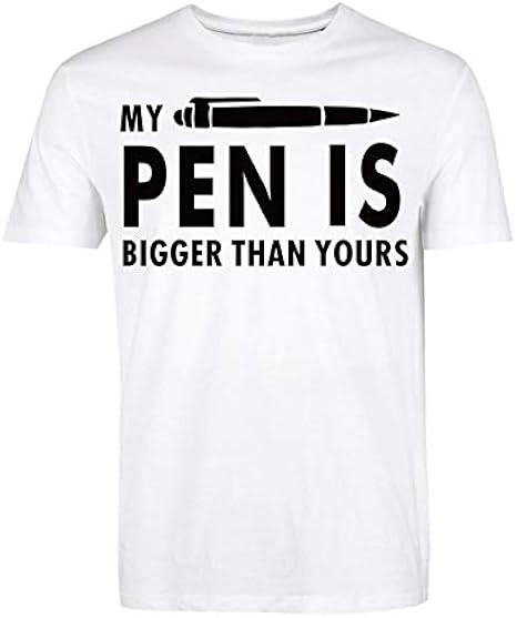 Amazon Co Jp 私のペンはおかしいプリントtシャツ17夏メンズ半袖o ネックtシャツのファッションストリートヒップホップトップスはあなたより大きいです Xxl 服 ファッション小物