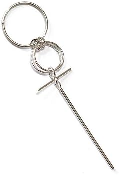 KPOP SS5-BTS DNA MV V ST.RING AND CROSS LONG PIERCING SURGICAL STAINLESS TAE HYUNG KPOP Bangtan Boys …