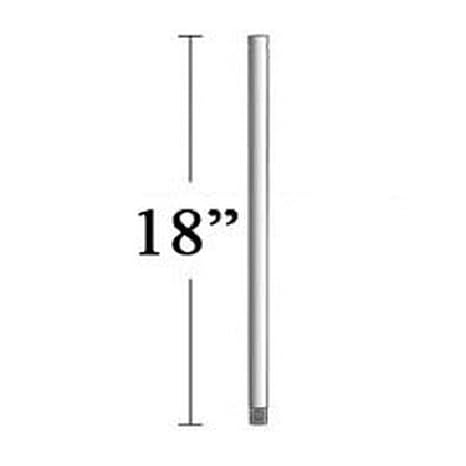 18 Ceiling Fan Downrod Finish Silver Amazon In Home Kitchen