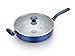 T-fal Inititives Ceramic Thermo-Spot Heat Indicator Dishwasher Oven Safe Jumbo Cooker with Lid Cookware, 5-Quart, Blue