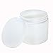 16 oz White PET Plastic Refillable Jar with Lids (6 pack) + Labels