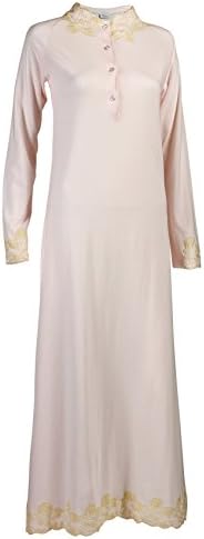 La Canarie Womens Cotton Nightgown - Ankle Length Sleepwear Pajama For Ladies and Girls Aura Rose Small