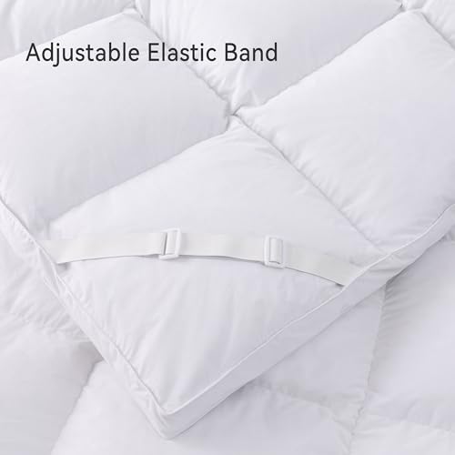 LeWinBedding Goose Feather Mattress Topper,3” Thick Feather Bed Topper