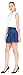 Megan apparel Women's Stretchy Flared Casual Mini Skater Denim Skirt, Blue, Large