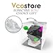 VCOSTORE 12 Sided Fidget Cube, Dodecagon Fidget Toy for Children and Adults, Stress and Anxiety Relief Depression Anti for All Ages with ADHD ADD OCD Autism (Green)