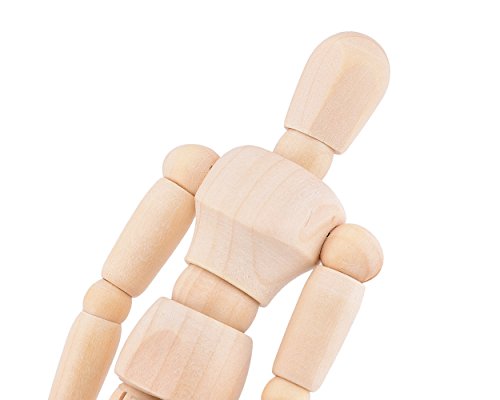 Ace Select 14cm Wooden Movable Manikin Adjustable Artist Mannequin Dummy Model - Thumbnail 4