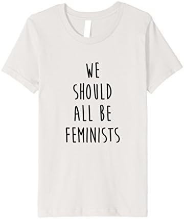 unisex-child We Should All Be Feminists T Shirt 12 Silver