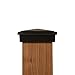 4x4 (Nominal) Black Pyramid Slim Profile Fence Post Caps (Case of 12) - With 10 Year Warranty