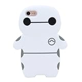 iPhone 7 Case, MC Fashion 3D Super Cute Big Hero Baymax Silicone Phone Case Skin for Apple iPhone 7 (2016) and iPhone 8 (2017)(Baymax)