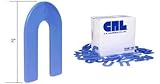 CRL Blue 1/16" x 2" Plastic Horseshoe Shims - Package