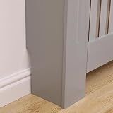 Home Source Radiator Cover Wooden Wall Cabinet Grey Oak 152cm Large view 5
