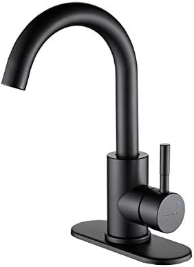 RODDEX Square Bar Sink Faucet, Single Handle Bar Mixer With 3 Hole Deck