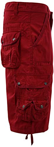 ChoiceApparel Mens Cargo Shorts (42, 333-Red) - Thumbnail 3