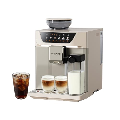 DREAME Ecceluxe Master Fully Automatic Espresso Machine, Cold Brew with 1 Pressure, Smart Colour Display, 6 Speciality Coffee Specialities, Precise Milk Frothing Control, 45 Cups, Easy Cleaning