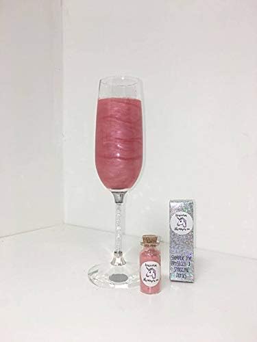 Enchanted Drinks Edible Shimmer Powder For Drinks – 35 Servings – 15 Colour Options – Add Sparkle to Cocktails, Prosecco, Champagne & Mocktails – Vegan, Gluten-Free, UK Made (Pink)