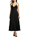 Meaneor Women's V-Neck Empire Waist Maxi Dress Spaghetti Strap Wrap Long Dress