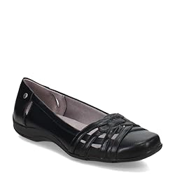 LifeStride Women's Diverse Flat, Black, 10 M US