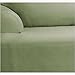 SureFit Duck Solid T-Cushion Chair Cover, Relaxed Fit, 100 Percent Cotton, Machine Washable, 1 Count (Pack of 1), Natural