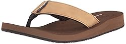 Cobian Men's Floater Flip Flop, Tan, 12 M US