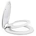 TOPSEAT TinyHiney Potty Elongated Toilet Seat, Adult/Child, w/Chromed Metal Hinges (Elongated White) primary