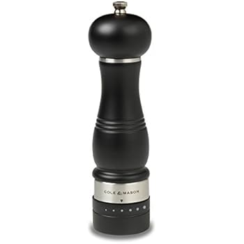 COLE & MASON Ardingly Wood Pepper Grinder - Wooden Mill Includes Gourmet Precision Mechanism and Premium Peppercorns, Dark Brown