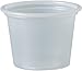 DART P100N 1 Oz Plastic Souffle Portion Cup, Translucent, (Pack of 250)