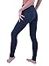 Vivian's Fashions Extra Long Leggings - Cotton, Junior Size (Black, Medium)
