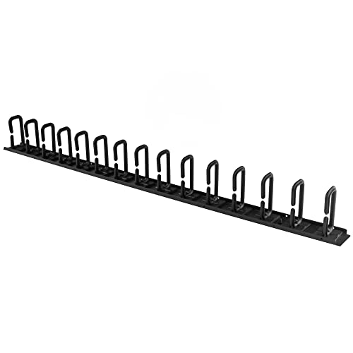 StarTech 20U Vertical Server Rack Cable Manager, D-Ring, 2.8ft (CMVER20UD)