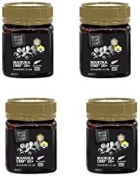 Pure New Zealand Manuka Honey - UMF 20+ Certified - 8.8 oz- All Blacks Official Licensed Honey (4 pack)
