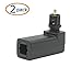C-zone 360 Degree Digital Fiber Optical Audio Cable Adapter Right Angle 90 Degree Male to Female Right Angle Audio Connector Adapter (2 Pack)