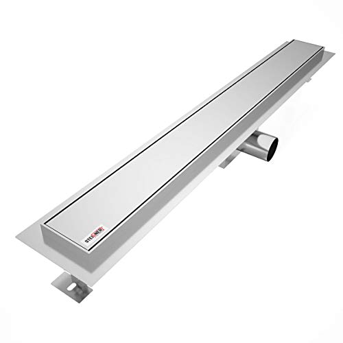 STEIGNER Duschrinne Siphon Ablaufrinne Edelstahl - 90cm AMSTERDAM SDR90-1 Stück