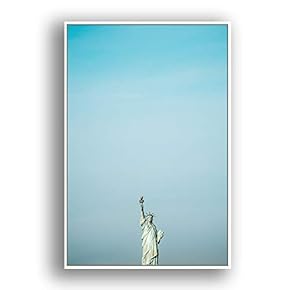 Framed Canvas Wall Art for Living Room, Bedroom Brooklyn Bridge and New York City Canvas Prints for Modern Home Decoration Ready to Hang - 16"x24" inches