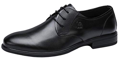 Camel Classic Men’s Super Soft Calfskin Leather Oxford Dress Shoes Lace up Leather Lined Perforated Tuxedo Sho