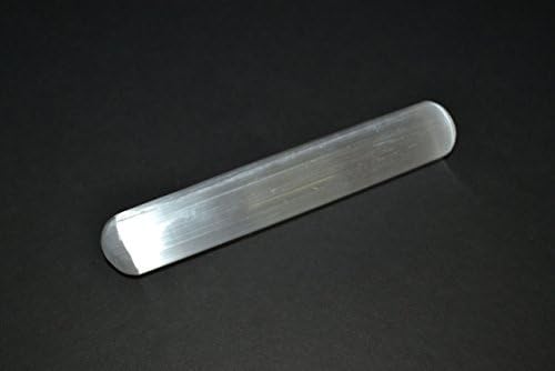 6" Polished Selenite Crystal Massage Wand, SN101