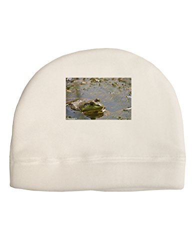 TooLoud Bullfrog in Water Child Fleece Beanie Cap Hat